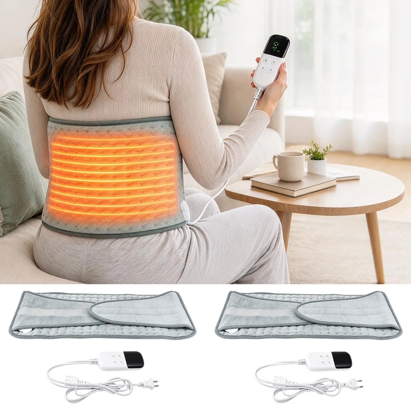 Heating Waist Wrap Thermal Waist Support Belt With 9 Heating Levels Thermal Heated Belly Belt For Women Adults Parents Grandpa