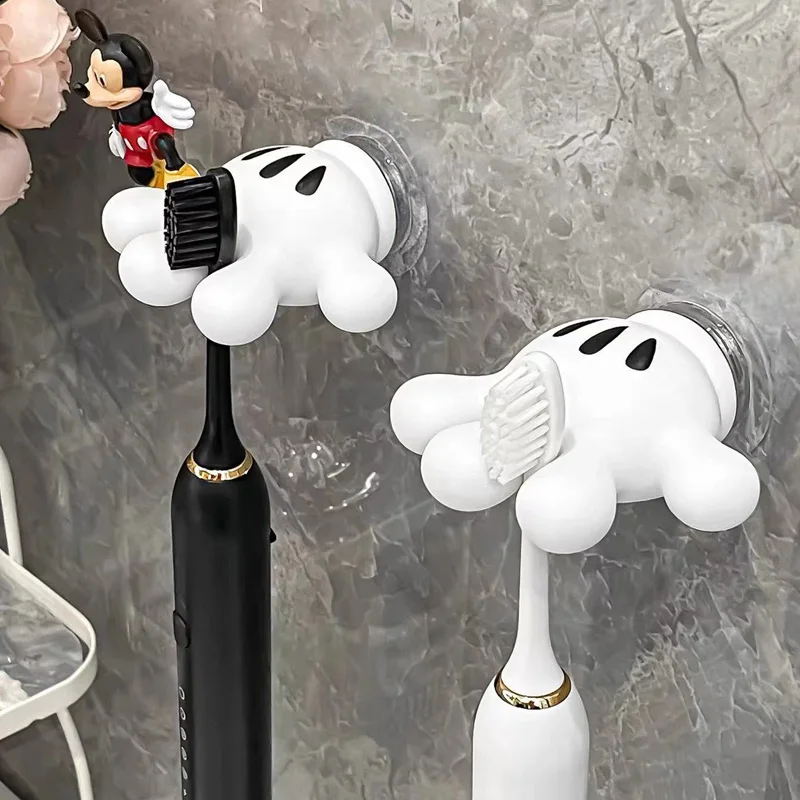 ミッキー歯ブラシホルダー家庭用浴室タオル吸盤多機能跡のない吸盤フック非パンチングデータケーブルワインダー