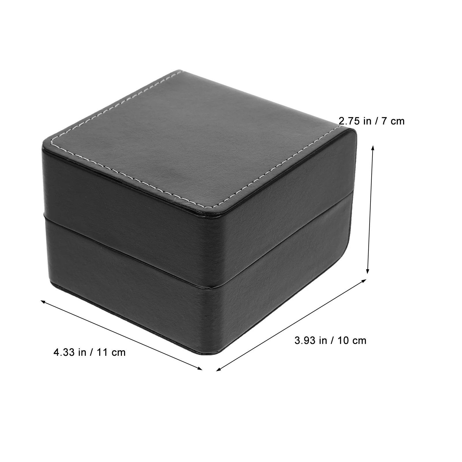 2 قطعة صندوق تخزين الساعات المدمجة خفيفة الوزن مادة البولي يوريثان وسادة ناعمة داخل حافظة مجوهرات متعددة الوظائف لأساور الساعات