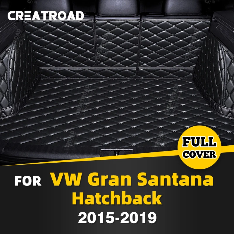 

Full Coverage Trunk Mat For VOLKSWAGEN VW Gran Hatchback 2015-2019 18 17 16 Car Boot Cover Pad Interior Protector Accessories