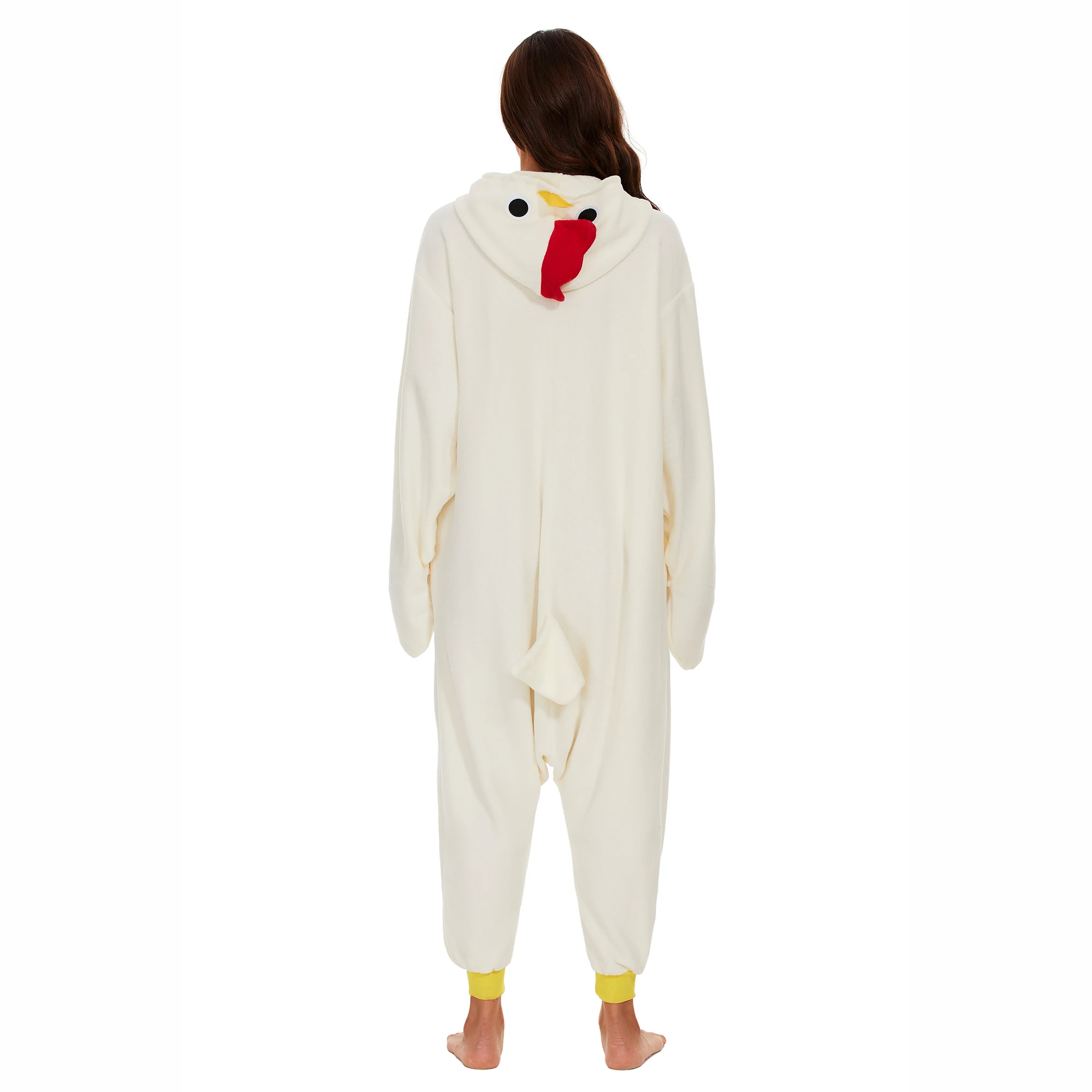 CANASOUR-Pyjama Une Pièce Jetable Blanc pour Femme, Costumes Cosplay, Vêtements de Nuit, Halloween, Noël, Adulte