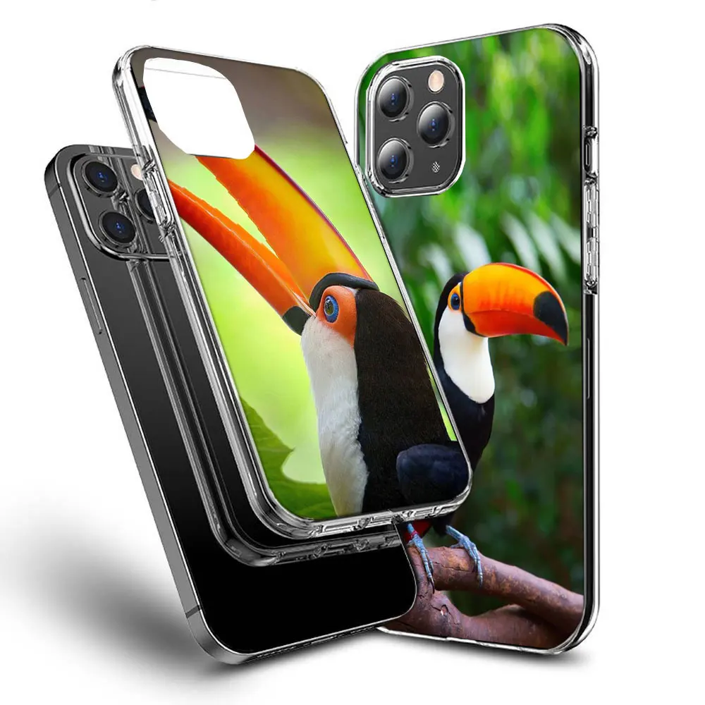 Tropical Toucan Phone Case For Apple Iphone 15+ 14 Plus 16 Pro Max 12 13 Mini 11 Pro X XS Max XR Cover Shell Coque