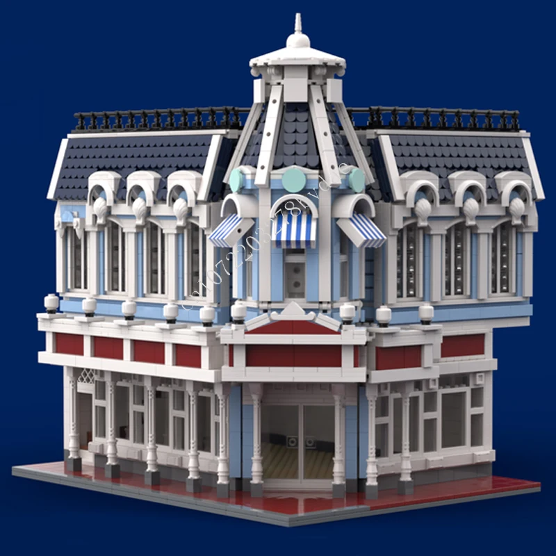

2947 шт., уголка «Волшебное королевство», Emporium MOC, головоломки Streetview, архитектура, креативные подарки на день рождения, Рождество, игрушки для детей в возрасте