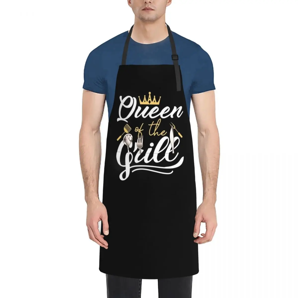 Queen Of The Grill Apron Chef Uniform For Men Chef Uniform Woman Hairdressing Kitchen Tools Apron