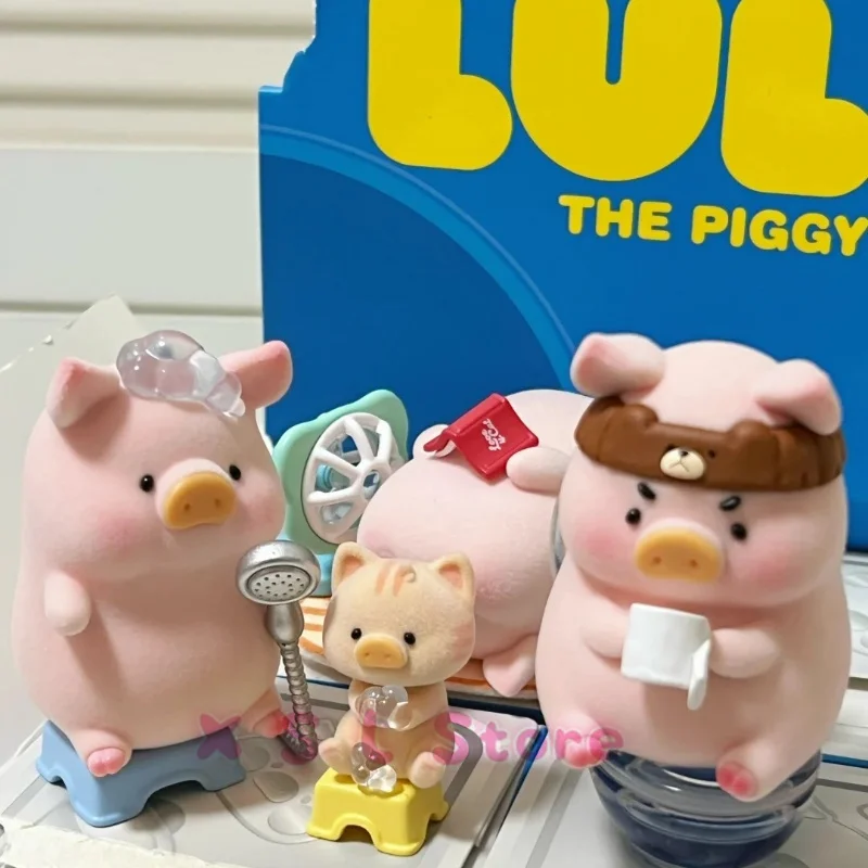 Lulu Pig Associated Daily Blind Box Kawaii Piggy Anime Figure Doll Surprise Bag Cute Room Ornament Collection Model Toys Kids Gi