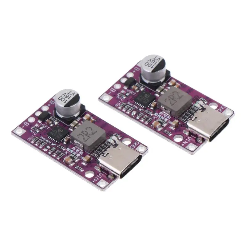 Lithium Battery Boost Charging Module 15W Fast Charge Type C Input 2S 3S Compatible for RC Drone Battery Upgrade DIY