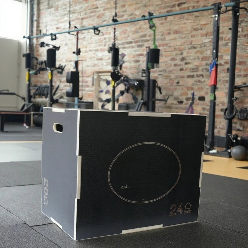 

Black non-slip for gym strength training muscle building training equipment jumping box