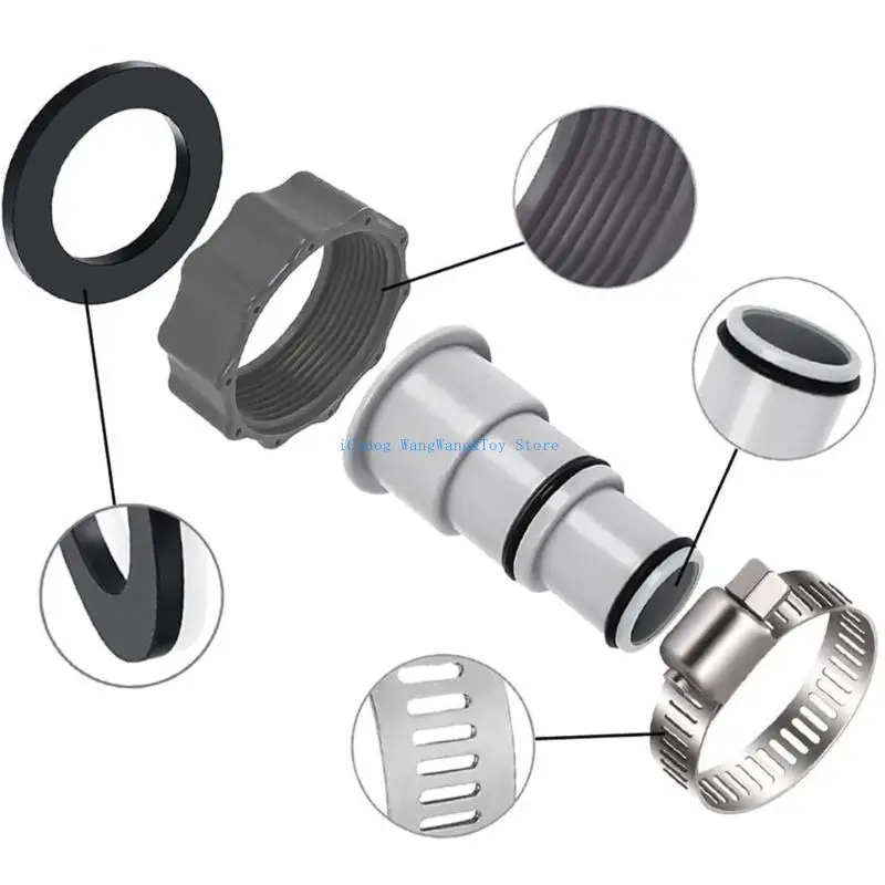 محول خرطوم استبدال MOLF مع ذوي الياقات البيضاء لحوض السباحة الأرضي 1.5 "إلى 1.25"