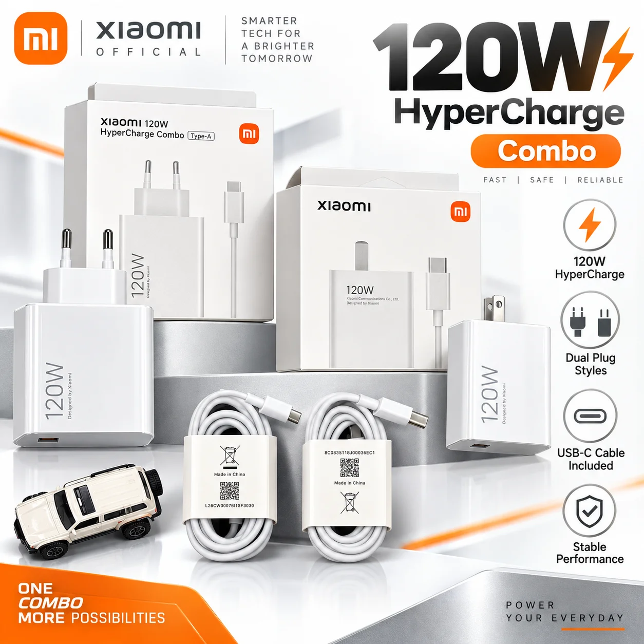 Xiaomi 120W EU US Original Super Turbo Charger For Xiaomi Adapter 1M USB Type C Cable Mi 17 15  14 POCO F7 X8 X7 Pro Redmi Note