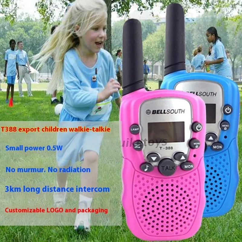 Bambini Mini Walki Talki Celular Ricetrasmettitore portatile Telefono Radio Interphone 3KM Giocattoli Talkie Walkie Regalo di compleanno per i bambini