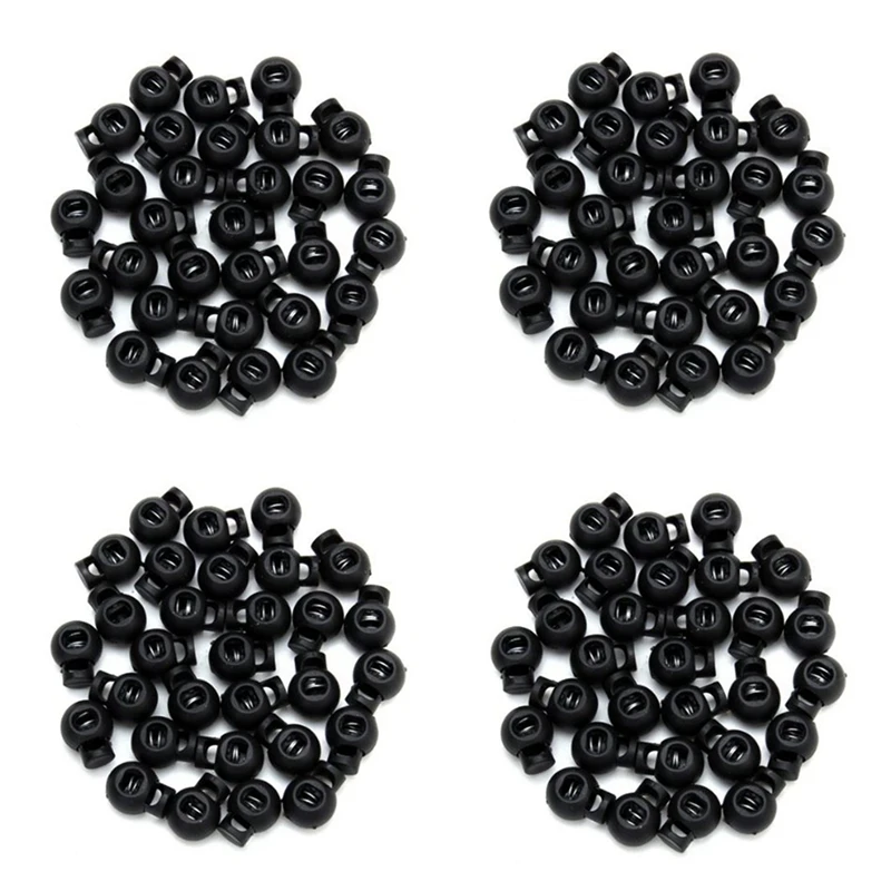 

400 X черные замки со шнуром, переключаются круглые замки