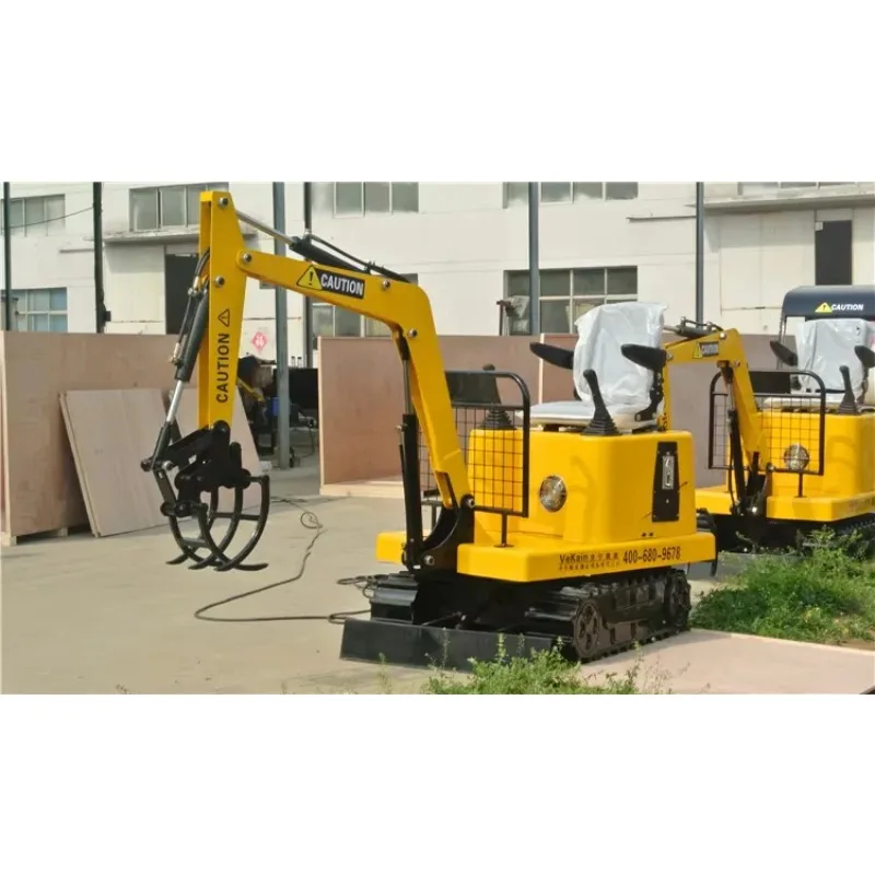 VEKAIN New WZD-15 Kids Play Land Amusement Machines Hydraulic Ride On Mini Excavator Catching Wood Game