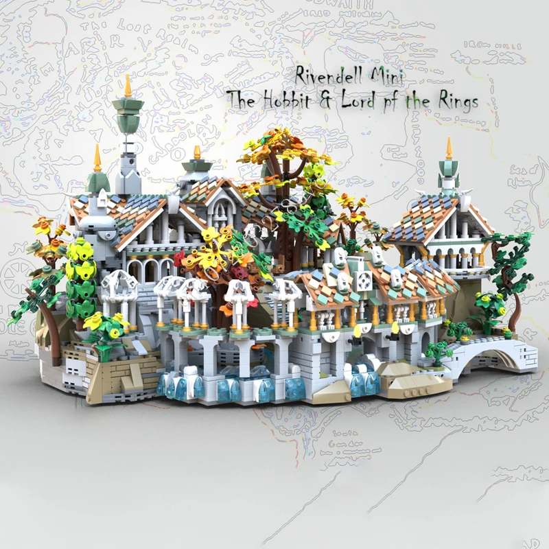 

4372PCS Mini Twilight Valley MOC streetview Holiday Puzzles Sets Architecture Assembly Christmas Birthday Toys Gift for Kid Ages