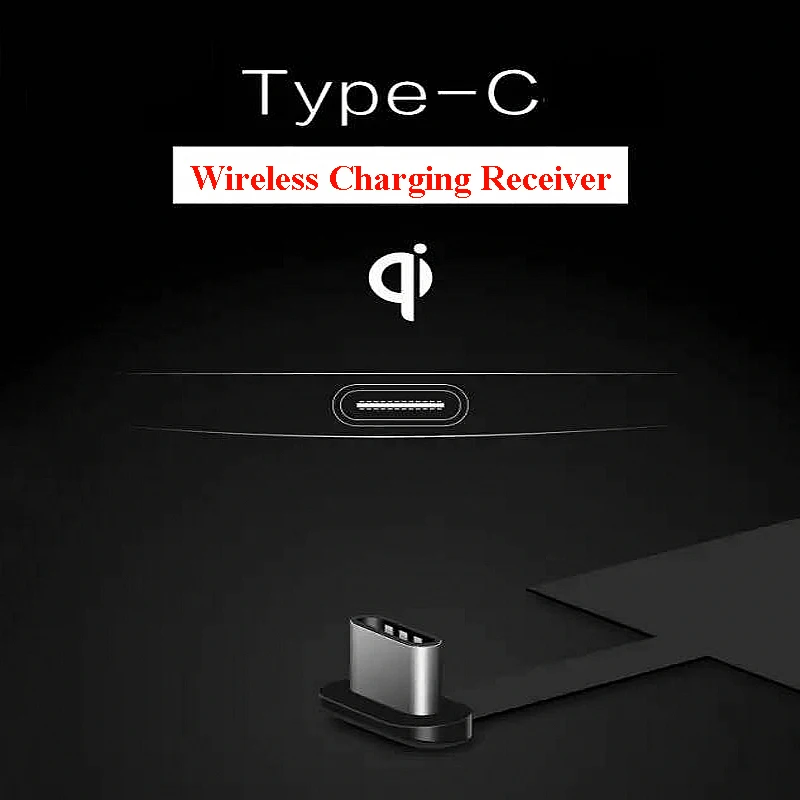 Universal Type-C Qi  Wireless Charger Charging Receiver for Huawei P9 Plus Nexus 5X 6P Xiaomi Mi6 5 Oneplus 2 5 Letv Max 2