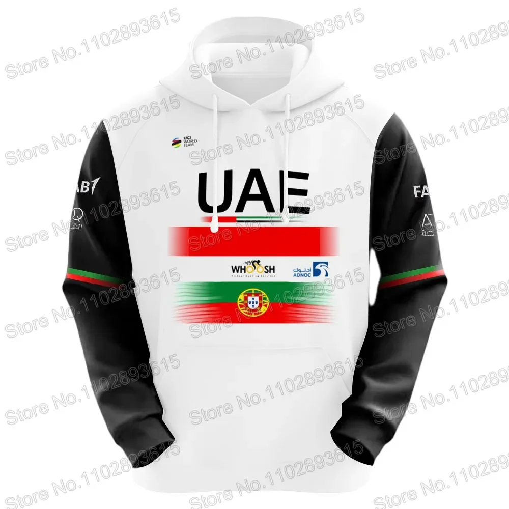 

Portugal 2023 UAE Team Hoodie Men Casual Sweatshirt Slovenia Winter Hoodies Cycling Clothing Hoody Streetwear Sportswear