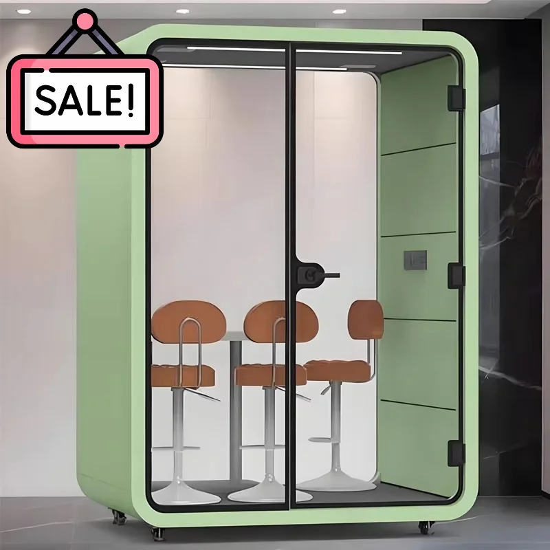 Modern Design Acoustic Office Pod 4 People Meeting Pod Modular Studio Booth Silent Cabin Easy Installation Customized