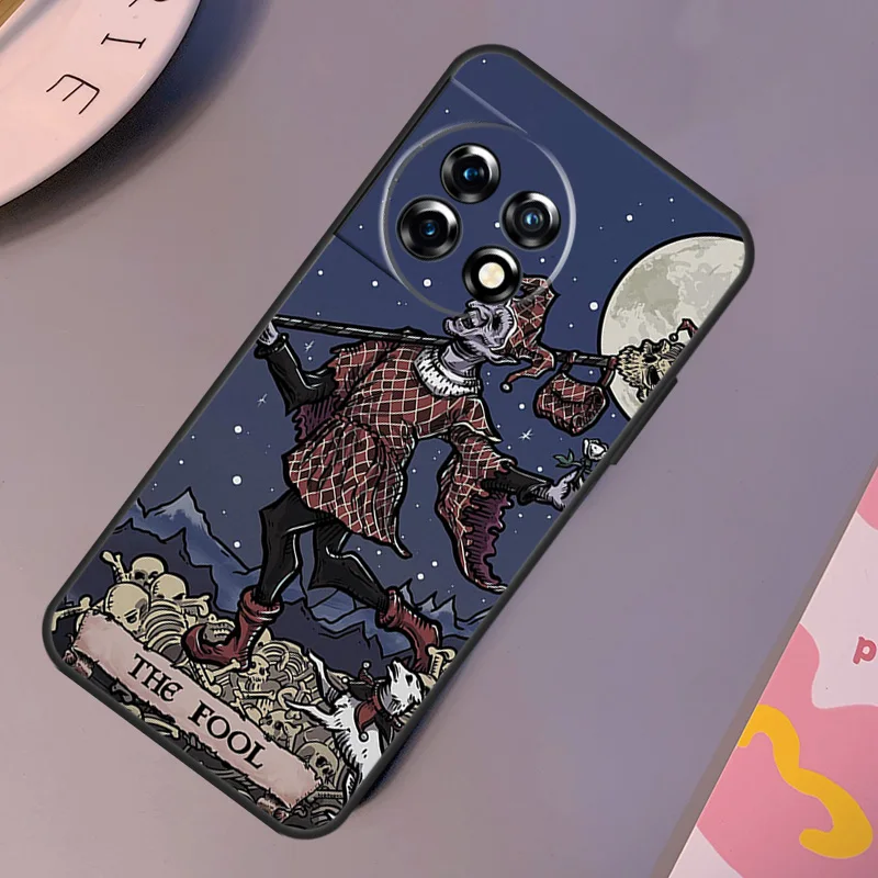 The Hermit Tarot Card Grim Reaper Case For OnePlus 12 11 10 Pro 8T 9R 10T 10R 12R OnePlus Nord N10 N20 2 2T CE 3 Lite Cover