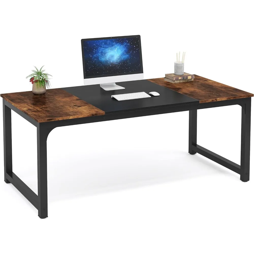 

Tribesigns Modern Computer Desk, 63 x 31.5 inch Large Office Desk Computer Table Study Writing Desk Workstation for Home Office,