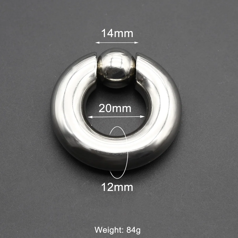 Captive Spring Bead Ring for Septum Piercing