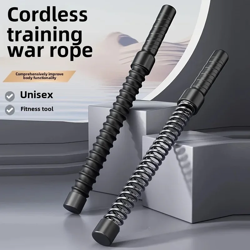 Stainless Steel Fitness Stick - Strength and Muscle Exercise Fitness Tool with Strong Rebound Inertia Suitable for Home Fitness