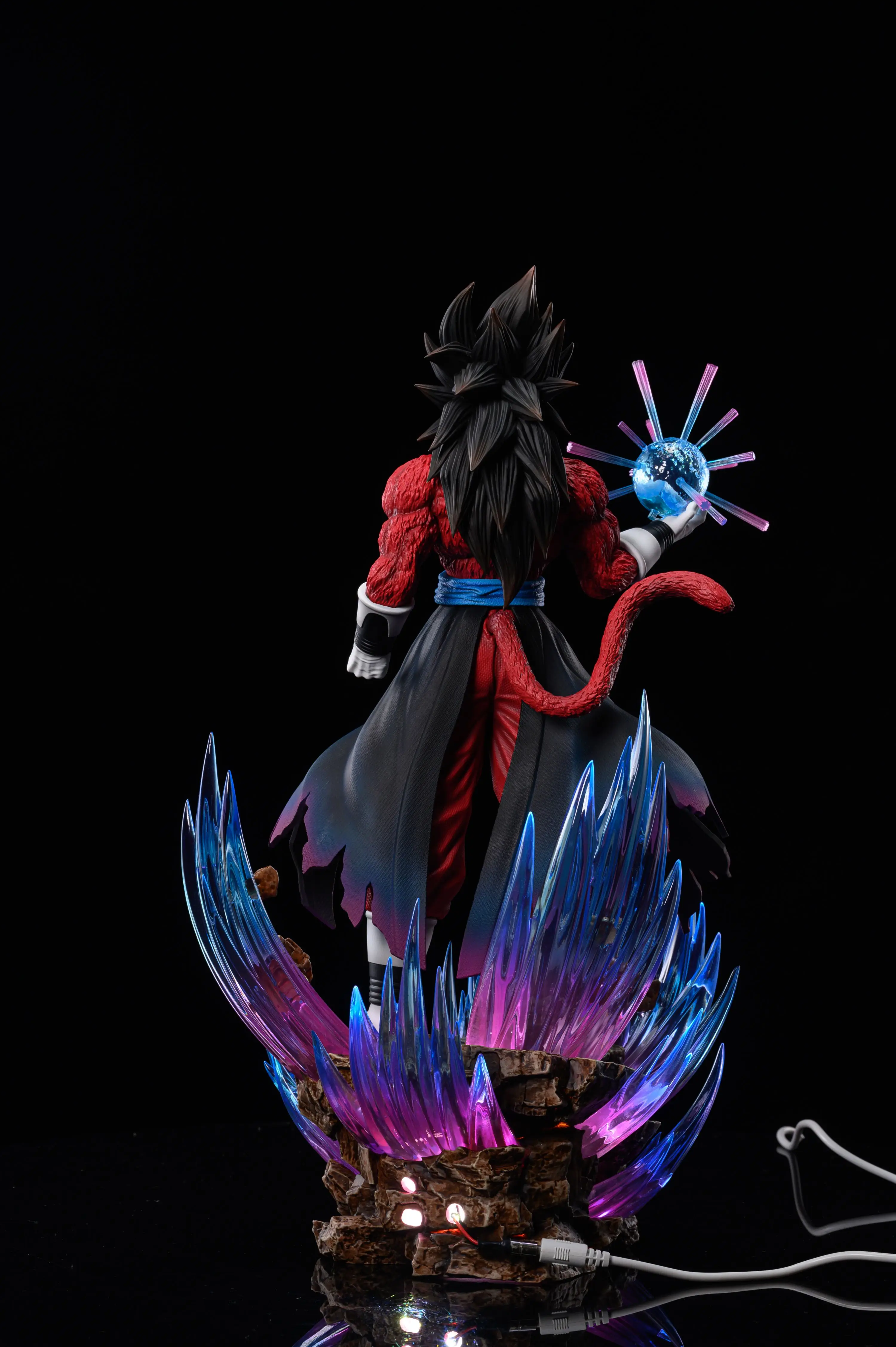 1/6 40Cm Dragon Ball Gt Gk Anime Periphery Figure Vegetto Limited Edition Luminous Ornaments statue Model Toys Garage Kit Gift