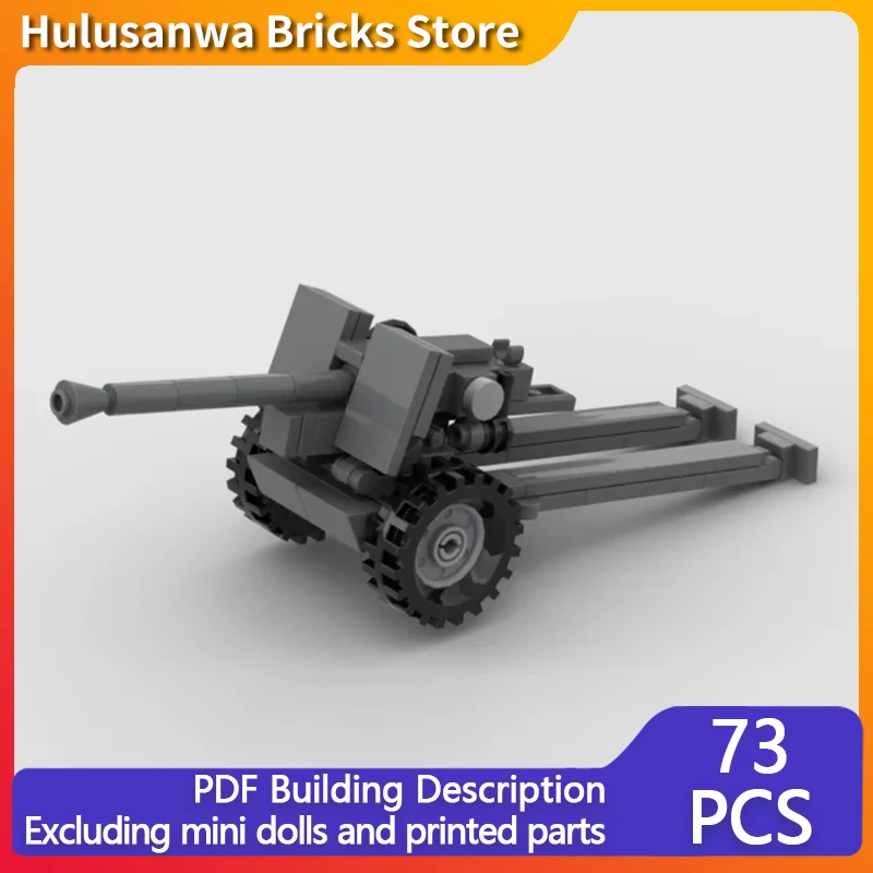 

American Military Cannon Model MOC Building Bricks War Equipment Modular Technology Gifts Holiday Assemble Children Toys Suit