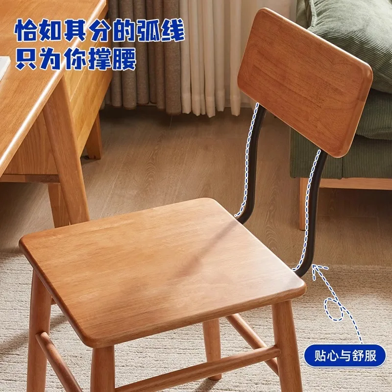 تخصيص الخشب الصلب المنزل كرسي مكتب بسيط الشمال مكتب مسند الظهر كرسي خشب الكرز