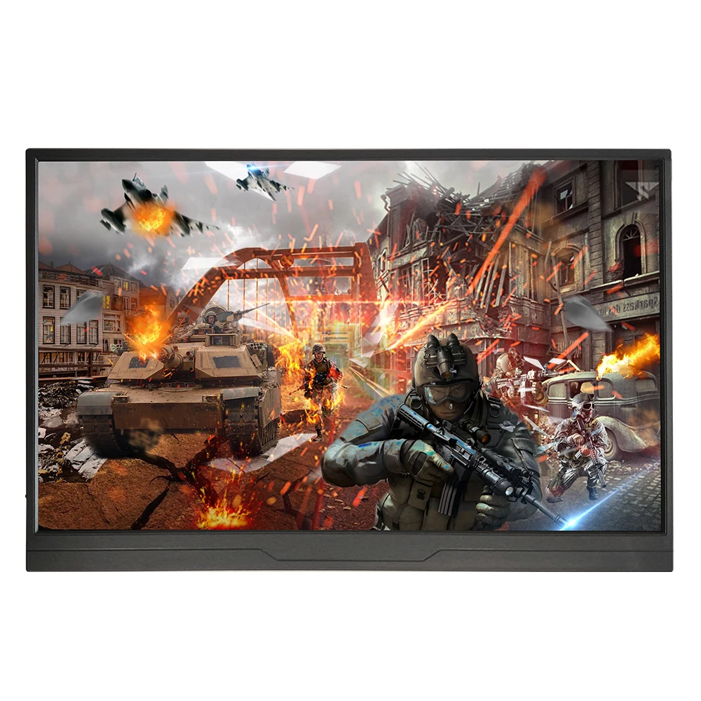 15.6-Inch IPS Full View Portable Business Laptop Monitor 1080P Resolution Diverse I/O Ports Stable Quality A+ Display USB HDMI
