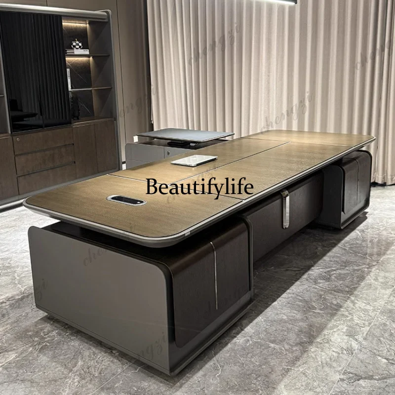 Modern Luxury Office Desk Writing Organizer Desktops Aesthetic Table Manager L Shaped Computer Study Ordinateur