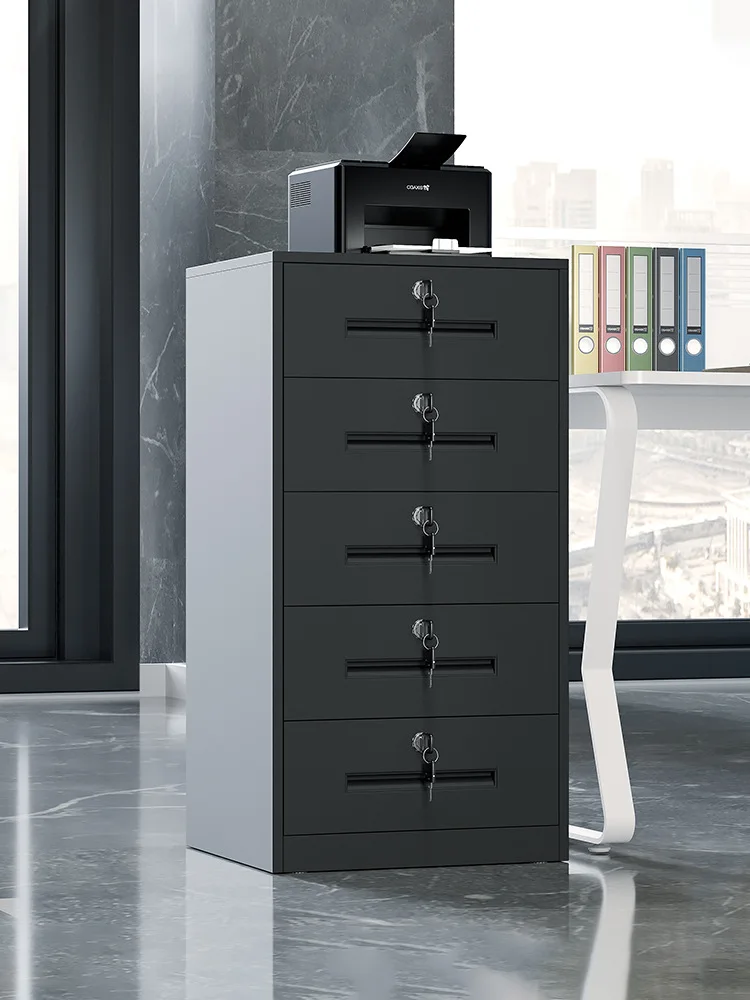 Office Tin File Cabinet Low Cabinet Lock Chest of Drawers 850 High Mobile Data Cabinet Thickened