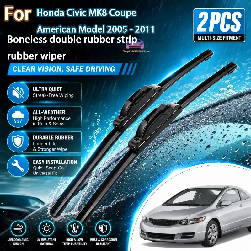 

All Season Wiper Blades for Honda Civic MK8 Coupe 2005-2011, 28"+24"