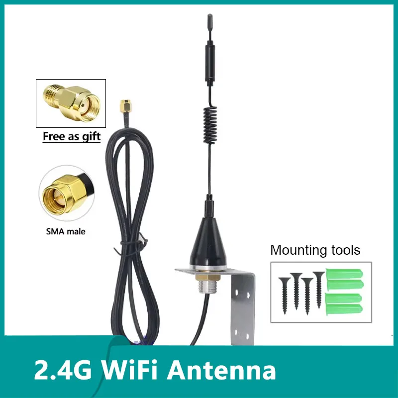 1pcs 4G LTE, GSM, 3G, Waterproof Lora Communication Router Antenna for Smart Home, WiFi Aerial Wall Mount Omni, Outdoor, Indoor