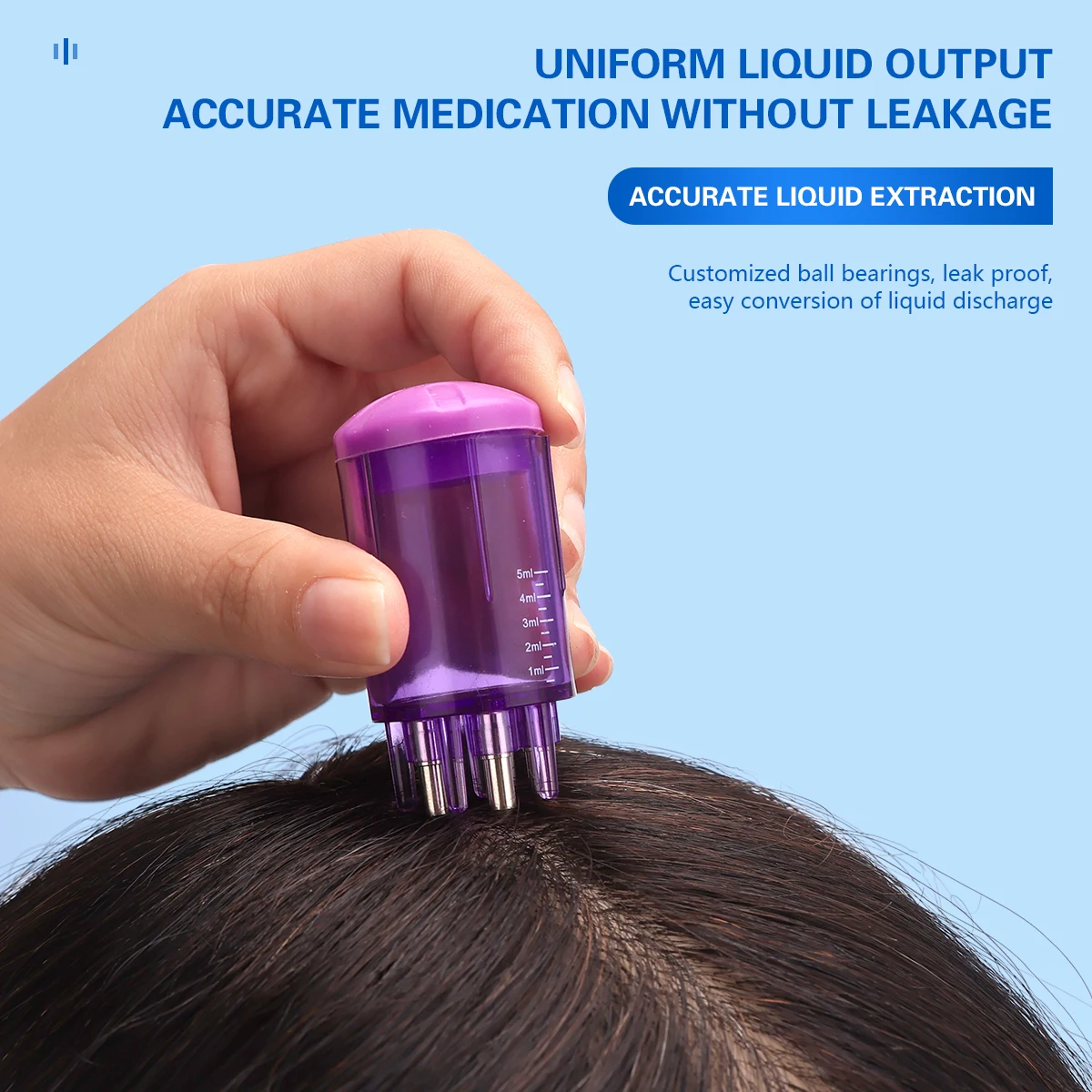Mini Massage Roller Comb -  Scalp Massager & Essential Oil Applicator, Professional Head Massage Tool for Relaxation and Wellnes