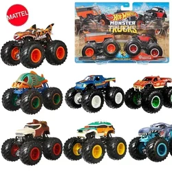 Oryginalny samochód Hot Wheels Monster Trucks Diecast 1/64 Jeep Beetle Big Tires Pojazdy Zabawki dla chłopca Kolekcja Dzieci Prezent urodzinowy