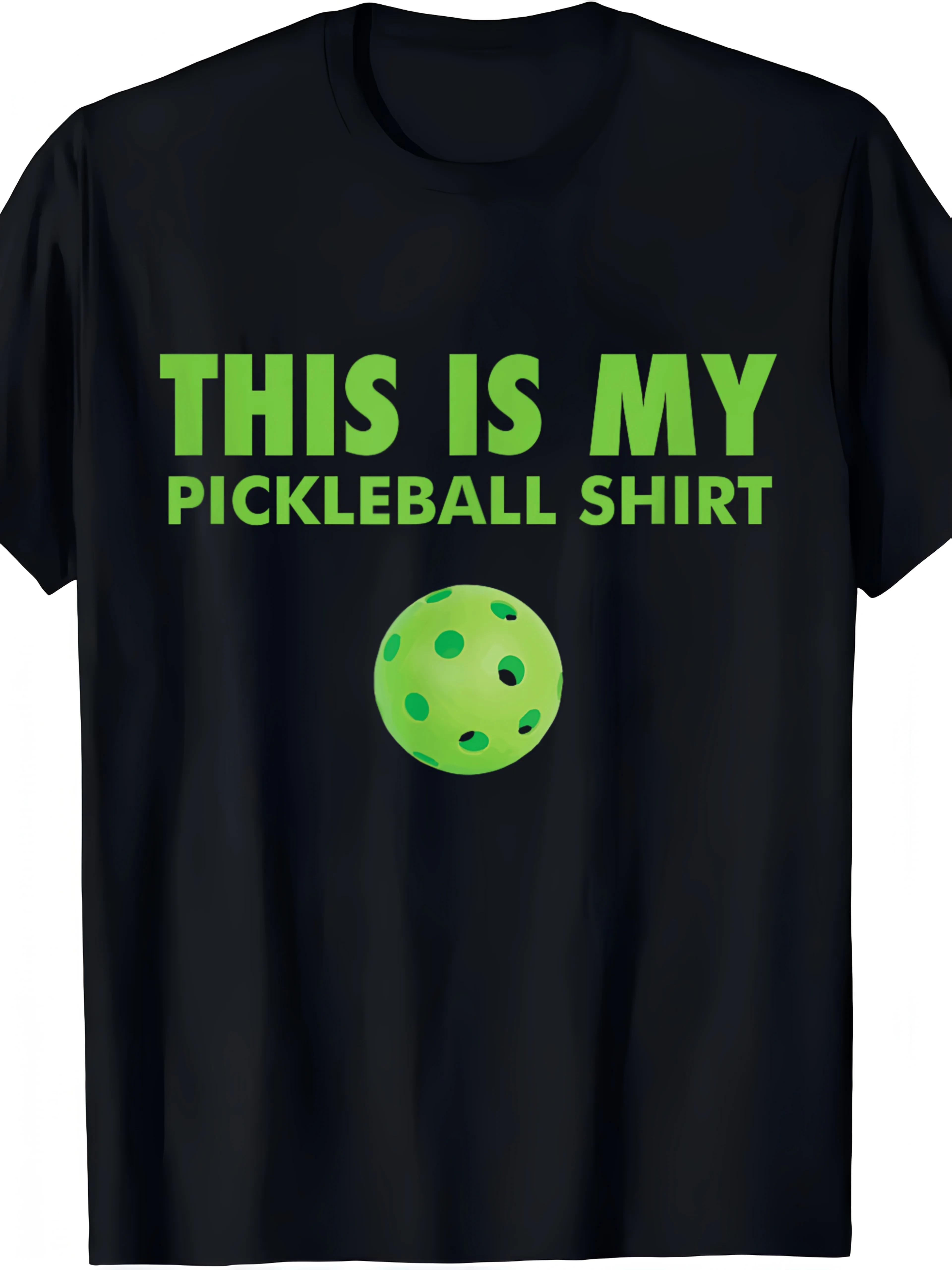 Pickleball Graphic Print Summer Autumn Winter Men's and Women's Short Sleeved T-shirts Casual Loose Outdoor Street Fashion