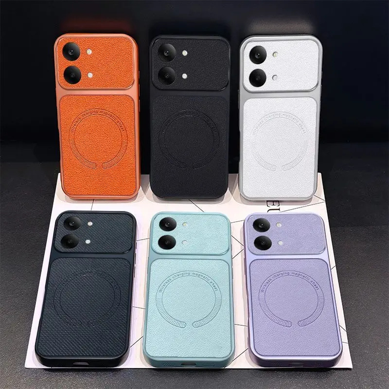 For POCO X8 Pro Max Case Luxury PU Leather Magnetic Wireless Charging TPU Protective Cover Case For POCO X8 Pro Phone Shell
