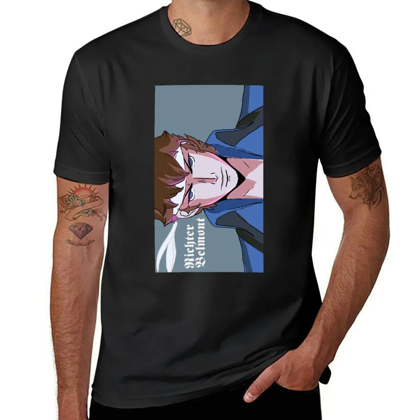 Richter Belmont Castlevania Nocturne T-Shirt customizeds Aesthetic clothing tshirts for men