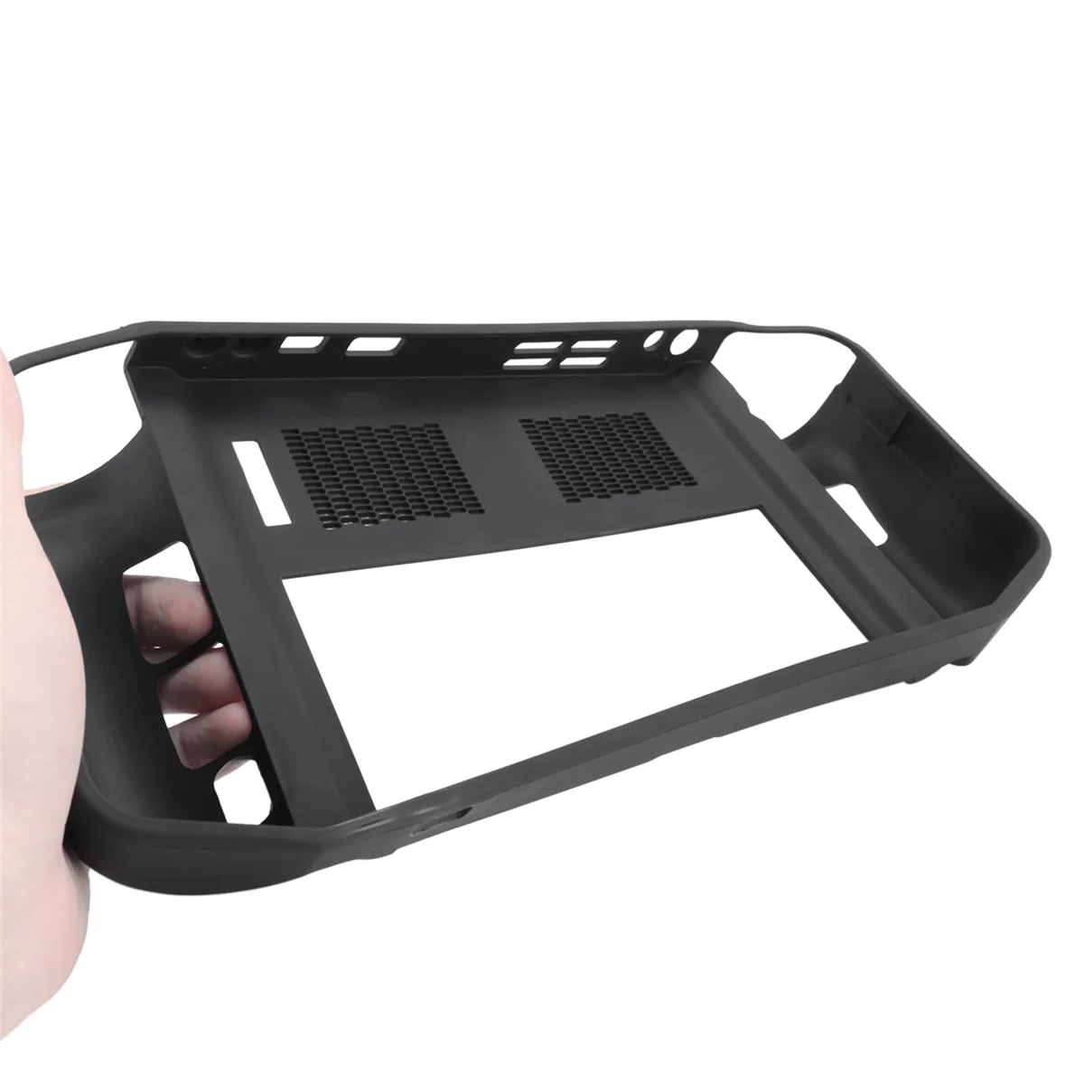 

For Lenovo Legion GO Handheld Game Console Full Body Soft TPU Drop-Proof Protector Case with Shockproof Black jasmine
