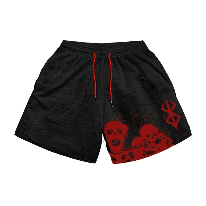 Stylish 3D Print Gym Shorts for Men Summer Casual Loose Fit Shorts with Pockets Athletic Workout Running Jogging Track Shorts