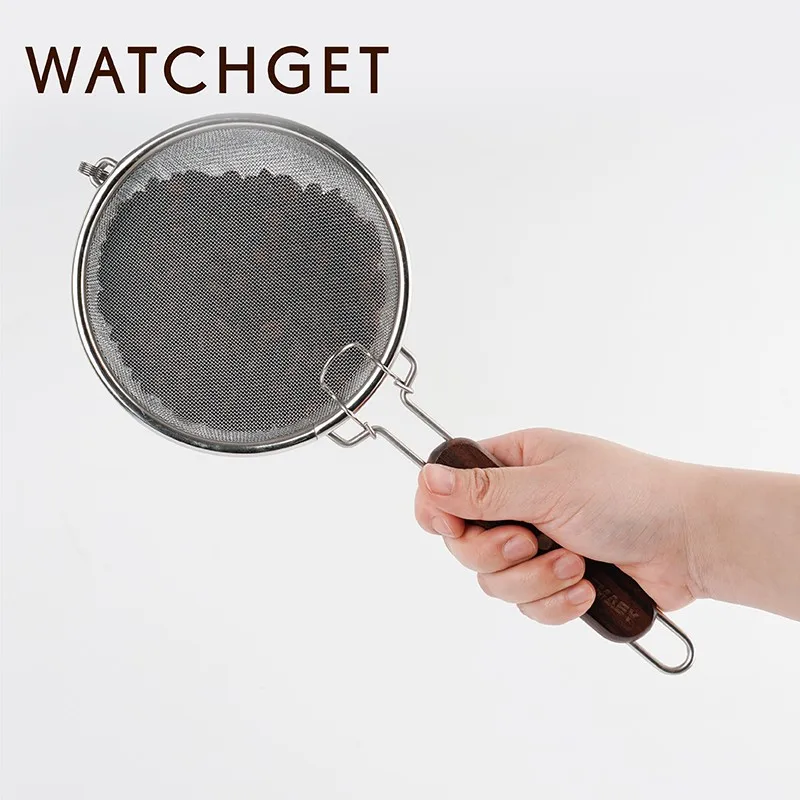 watchget 50-100g Stainless Steel Coffee Bean Baking Net Durable Washable Coffee Bean Roaster Wire Mesh Net