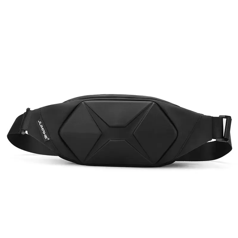 Bolso de pecho con estuche rígido para hombre, bandolera informal de gran capacidad, impermeable, para deportes al aire libre, novedad de 2024