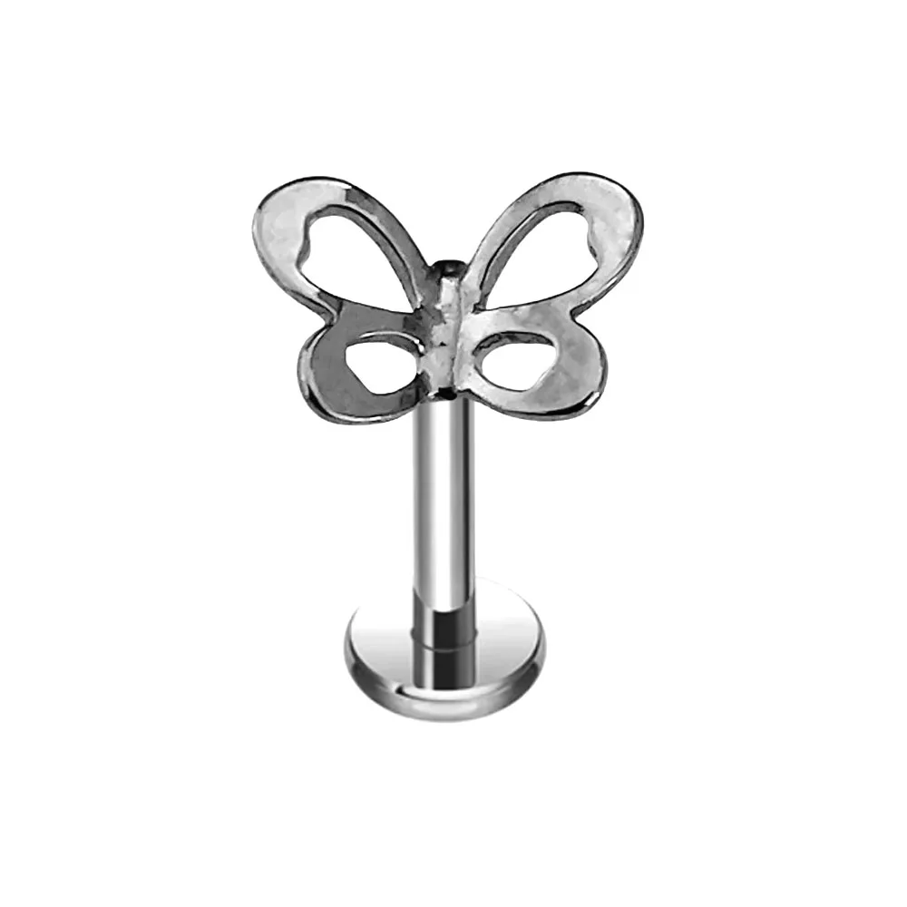 Titanium Snake Bee Drop Butterfly Labret Piercing Earring