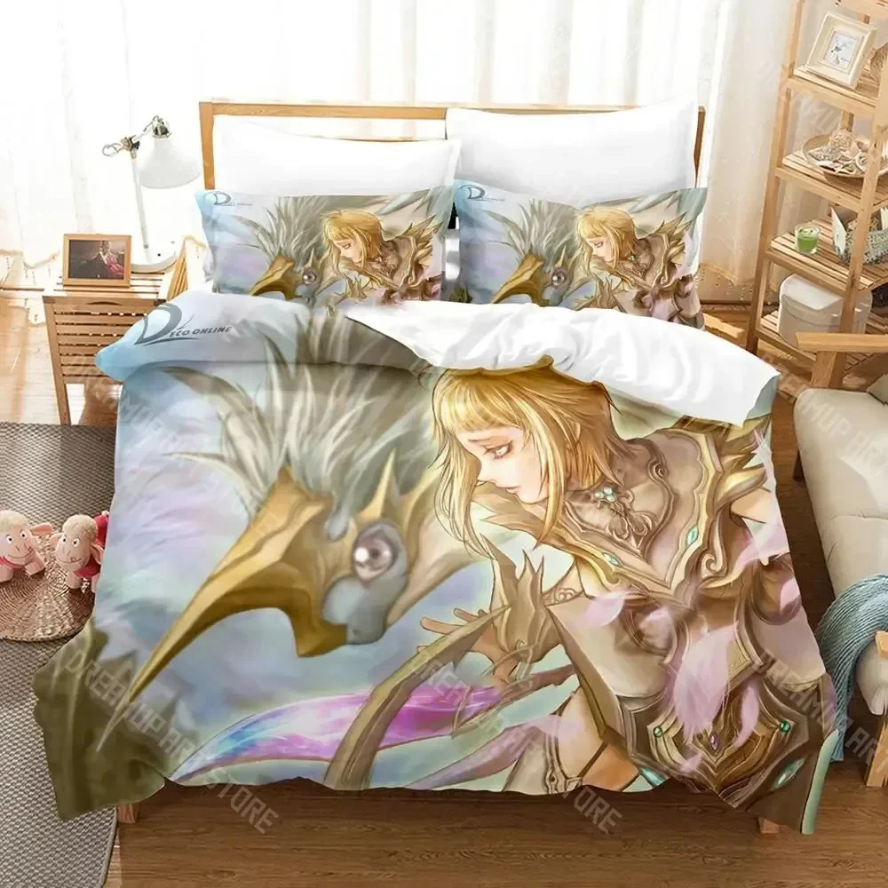 

Комплект постельного белья Game Deco Online Single Twin Full Queen King Size, комплект постельного белья для взрослых и детей, комплекты пододеяльников для спальни, аниме