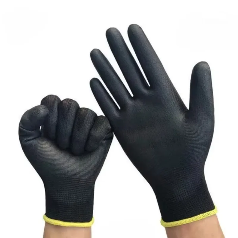 6/12/18PCS PU-coatinghandschoenen Antislip Multi-scenario Nylon PU-werkhandschoenen Veiligheid Duurzaam Tuinmachines Auto-reparatie - afbeelding 2