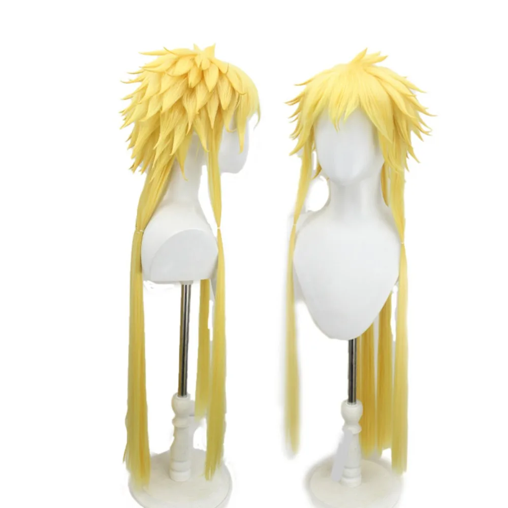 Bleach Tier Harribel Golden Cero Doble Cosplay Wig with Long Straight Hair