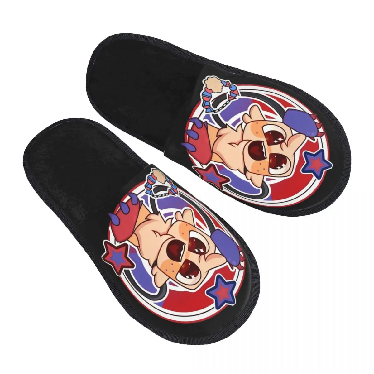 Custom Dandys World Pebble Cozy Scuff With Memory Foam Slippers Women Game Anime Spa House Shoes