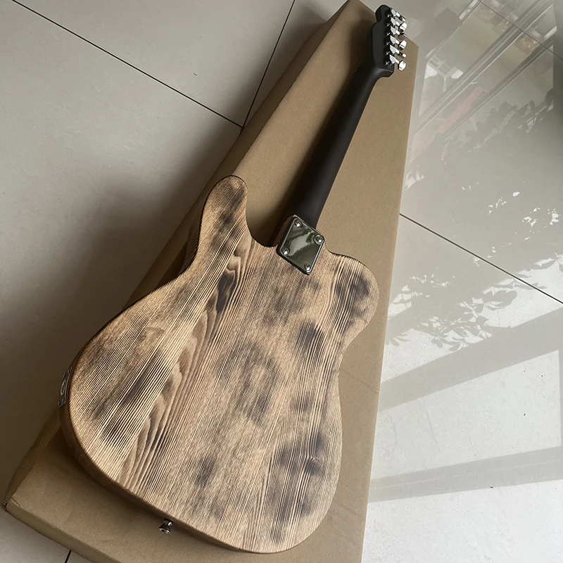 Classic brand electric guitar, made by professional team, solid wood relief technology, old model, free delivery to home.