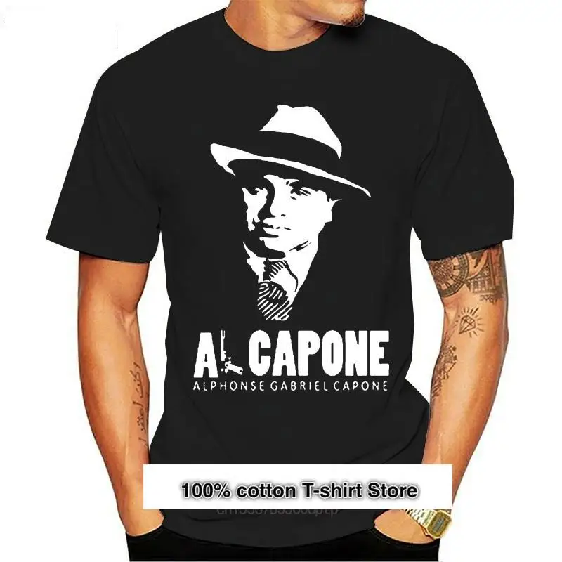 Camiseta de Al Capone para hombres, camisa de cuello redondo, Gángster, Mafia, Legend 01, 100% algodón, nuevo