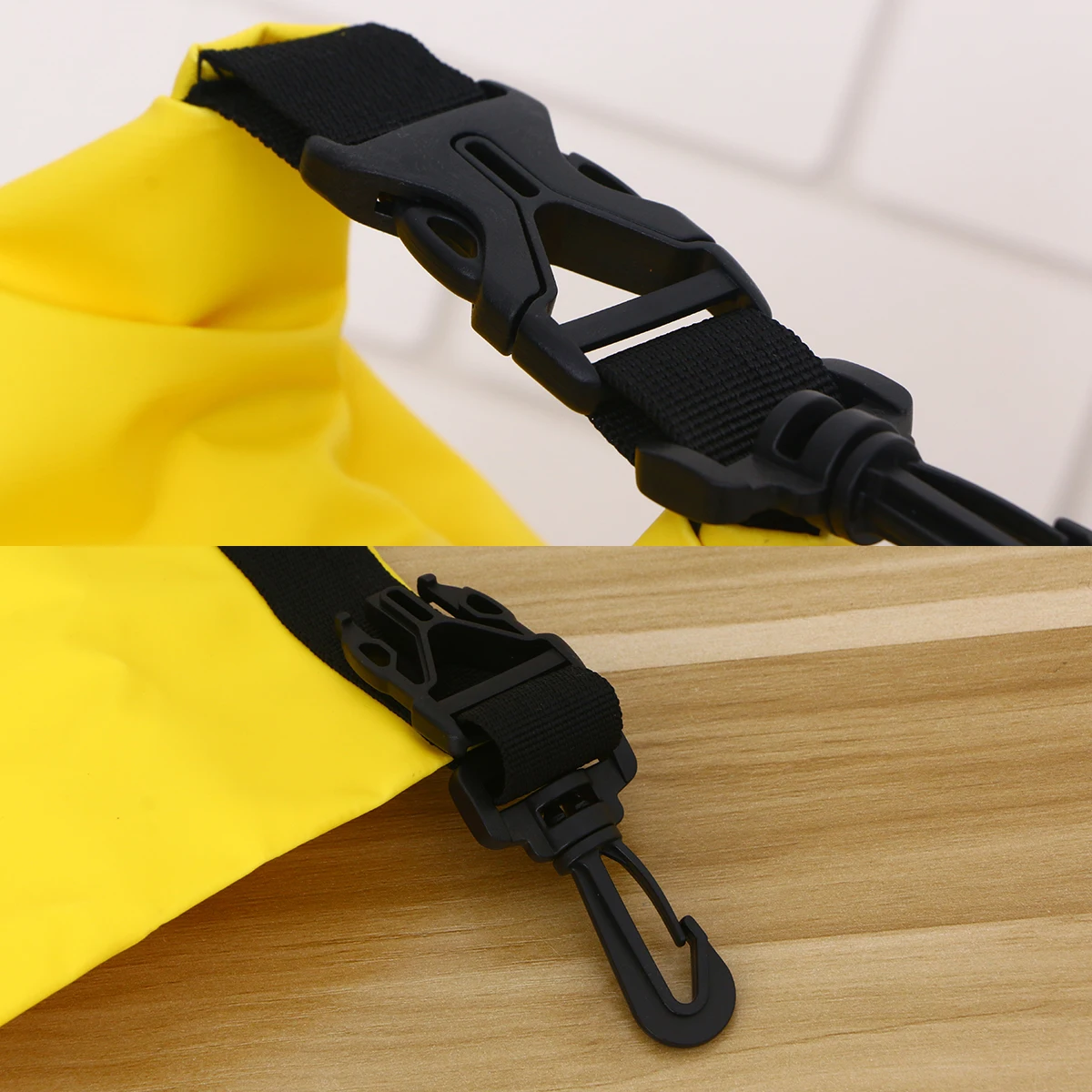 

Waterproof Backpack 1 Yellow Dry Lightweight Daypack for Kayaking Outdoor Activities Reflective Trim Storage Pouches