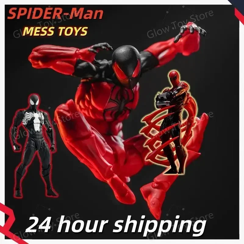 

Mess Toys Superior Spider-Man Figurine Model PVC Black Red Spider Man Toy Collect KO Action Dolls For Collection Gift IN STOCK